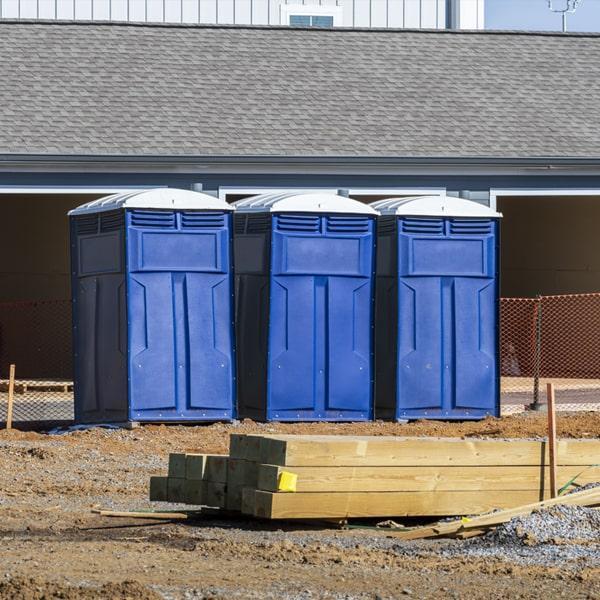 Heavy-duty construction site porta potty in Atwater, California